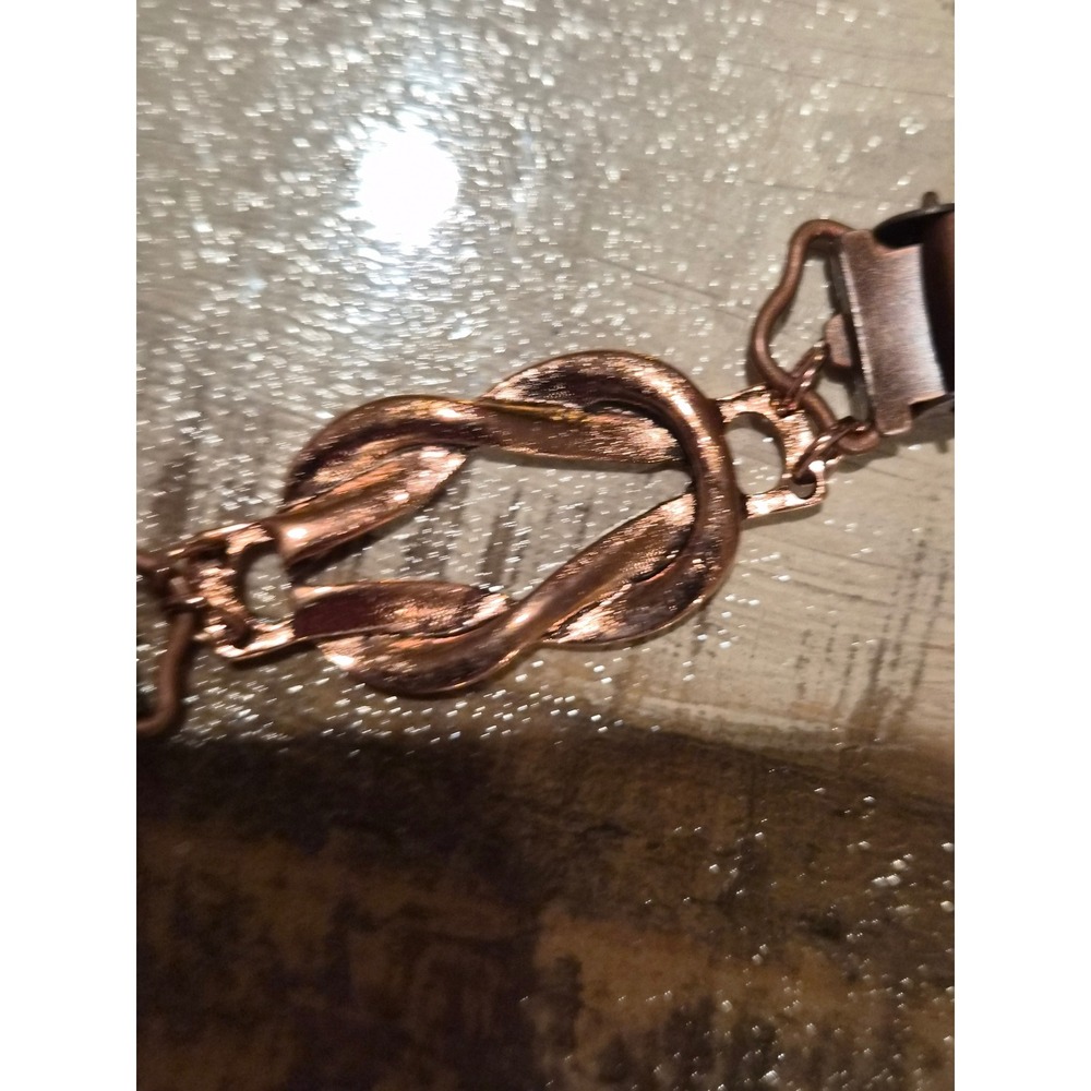 Antique Copper Infinity Knot Cinch Clip Dress Cardigan Scarf‎ Shawl Fastener